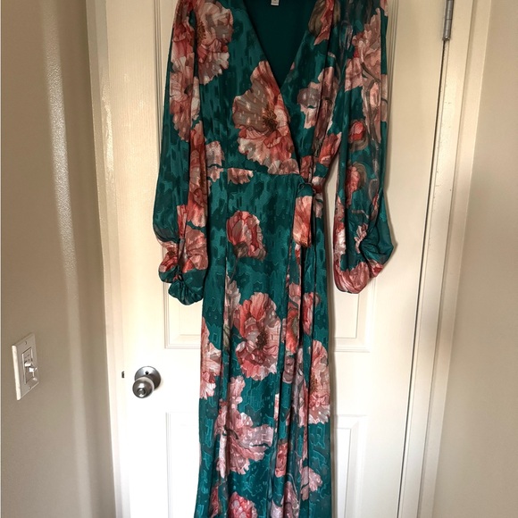Anthropologie Hutch Lindie V-Neck Textured Wrap Dress - Picture 4 of 11